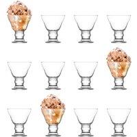 LAV Orion Glass Ice Cream Bowls - 255ml - Pack of 12 in Clear