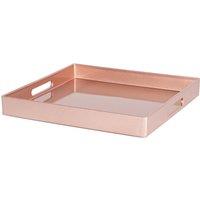 Argon Tableware Square Serving Trays 33cm Pack of 3 in Rose Gold