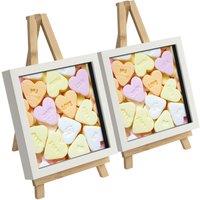 Argon Tableware 6 Piece Wooden Table Easel & Photo Frame Set - Pack of 3