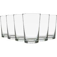 Nicola Spring Meknes 325ml Highball Hand-Blown Repurposed Moroccan Glasses Set of 6 in Clear
