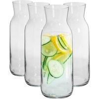Argon Tableware Brocca Glass Carafes - 1.2 Litre - Pack of 4 in Clear