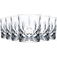 RCR Crystal Orchestra Cut Glass DOF Double Old Fashioned Tumblers Set 340ml Pack of 6 in Clear