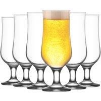 LAV Nevakar Hurricane Beer Glasses - 385ml - Clear - Pack of 12