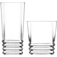 LAV Elegan Glassware 12 Piece Set - Clear