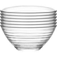 LAV Derin Glass Serving Bowls 11cm Pack of 12 in Clear