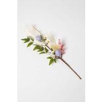 Homescapes Artificial Easter Egg Stem with Hen in Lilac