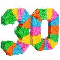 Fax Potato 2pc 30th Birthday Pinata & Blindfold Set - Multi