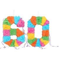 Fax Potato 2pc 60th Birthday Pinata & Blindfold Set - Multi