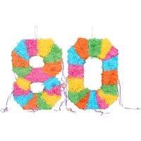 Fax Potato 2pc 80th Birthday Pinata & Blindfold Set - Multi