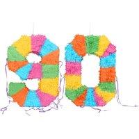 Fax Potato 2pc 90th Birthday Pinata & Blindfold Set - Multi