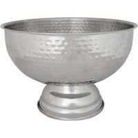 Rink Drink Stainless Steel Champagne Ice Bucket - 35cm - Hammered in Silver