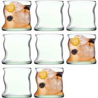 Pasabahce Aware Amorf Repurposed Glass Tumblers - 340ml - Green - Pack of 8