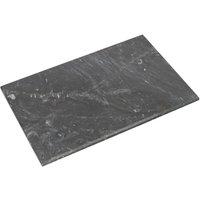 Argon Tableware Rectangle Marble Chopping Board - 40cm x 30cm Non-Slip Worktop in Black | Size: 40 cm x 30 cm