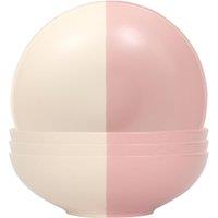 Nicola Spring Colour Block Stoneware Pasta Bowls - 20.5cm - Pack of 4 in Pink