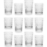 Argon Tableware 12pc Amore Glass Tumbler Set in Clear
