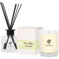 Nicola Spring 160g Soy Wax Scented Candle & Reed Diffuser Set - Vanilla Sands in Clear