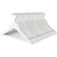 Harbour Housewares 30x Strong Children's Coat Hangers with 360 Degree Rotatory Hook in White | Size: 30 Pack