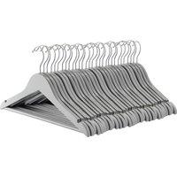 Harbour Housewares 30x Strong Children's Coat Hangers with 360 Degree Rotatory Hook in Grey | Size: 30 Pack