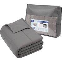 Harbour Housewares Weighted Blanket with Storage Bag - 125 x 180cm - 6kg in Grey | Size: 125 x 180 cm