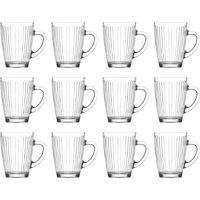 LAV Hestia Glass Mugs - 300ml - Pack of 12 in Clear