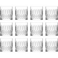 LAV Wave Whisky Glasses - 330ml - Pack of 12 in Clear
