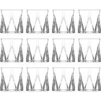 LAV Zoey Whisky Glasses - 300ml - Pack of 12 in Clear