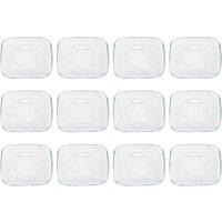 LAV Cozy Glass Cappuccino Saucers - 16.5cm - Pack of 12 in Clear