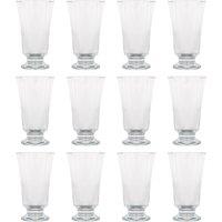 LAV Troya Glass Footed Tumblers - 150ml - Pack of 12 in Clear