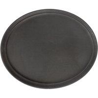 Argon Tableware Oval Non-Slip Serving Tray - 79cm x 66cm - Black | Size: 79 cm x 66 cm
