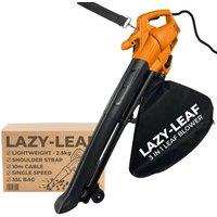Lazy Tools Lazy-Leaf Electric Leaf Blower, Vacuum & Mulcher 35L Bag, 2.6kg in Orange