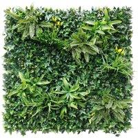 Ark Mat Greenwheat Artificial Plant Wall Panel 1x1m - Indoor & Outdoor in Green