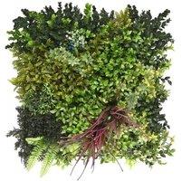 Ark Mat Purple Strand Artificial Plant Wall Panel 50x50cm - Indoor & Outdoor in Green | Size: 50x50 cm