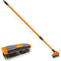 Lazy Tools 3-in-1 Weed Remover Tool for Patio, Decking, Blocks & Path Surfaces in Orange