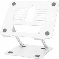 Futura 11 to 17 inch Laptop Stand Portable Adjustable, Foldable Laptop Holder in White
