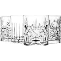 RCR Crystal 4 Piece Mixology Whisky Glass Set - 340ml in Clear