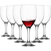 LAV Empire Red Wine Glasses - 590ml - Pack of 6 in Clear