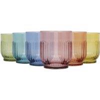 LAV Tokyo Whisky Glasses - 330ml - Full Colour - Pack of 6 | Size: 6 Pack