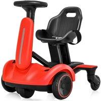 Costway 360 Spin Kids Ride on Drift Car Children 6V Electric Go Kart Toys in Red