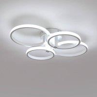 Pheashine Modern Round LED Ceiling Light, 56W, 6500K Cold White Indoor Lighting