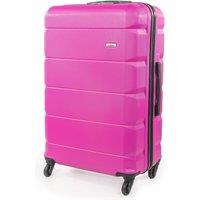 A2B Exodus Pink Hard Sided Cabin Suitcase, 4 Wheel Carry On Luggage in Bright Pink | Size: Small
