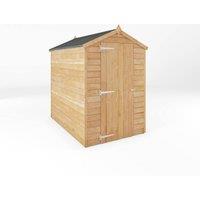 Mercia 6 x 4 Feet Overlap Apex Windowless Shed - L181.8 x W131.8 x H185.5 cm in Light Tan