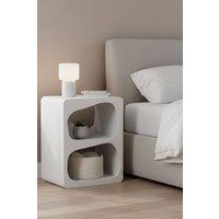 IH Design GEO Block Side Table in White