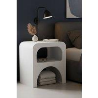 IH Design GEO A Shape End Table in White