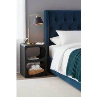 IH Design Otis Block Side End Table in Black