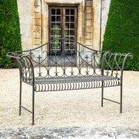 Ascalon Design Ltd Garden Bench - L147 x W49.5 x H93 cm - Rusty in Brown
