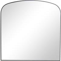 Melody Maison Large Black Framed Arched Wall Mirror 92cm X 91cm | Size: 92 cm X 91 cm