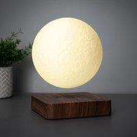 Menkind RED5 3D Floating Moon Lamp With Magical Magnetic Suspension To Brighten Your Space in White | Size: 10 inches