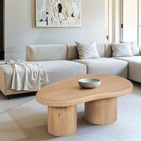 IH Design Ajmer Solid Wood Coffee Table in Brown