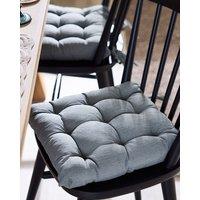 Dibor Vintage Style Plain Blue Indoor Ourdoor Garden Furniture Dining Chair Seat Pad L40cm x W40cm | Size: 40 cm x 40 cm