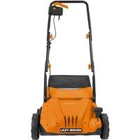 Lazy Tools Electric Artificial Grass Brush Sweeper - Adjustable Height & Large Bag - 4 Height Settings in Orange